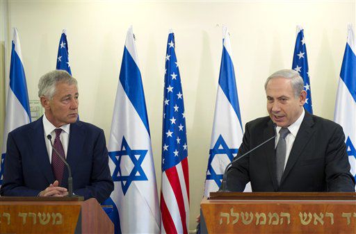 Chuck Hagel, Benjamin Netanyahu